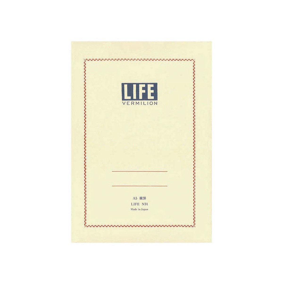 Life Vermillion Notebook A5