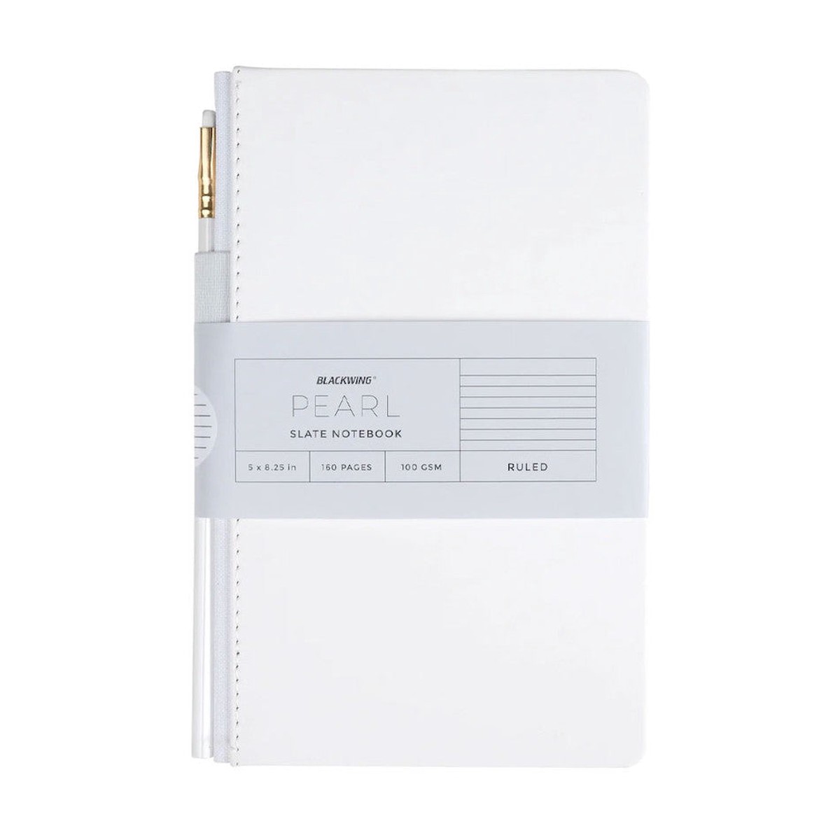Blackwing Slate Notebook and Pencil Set White A5
