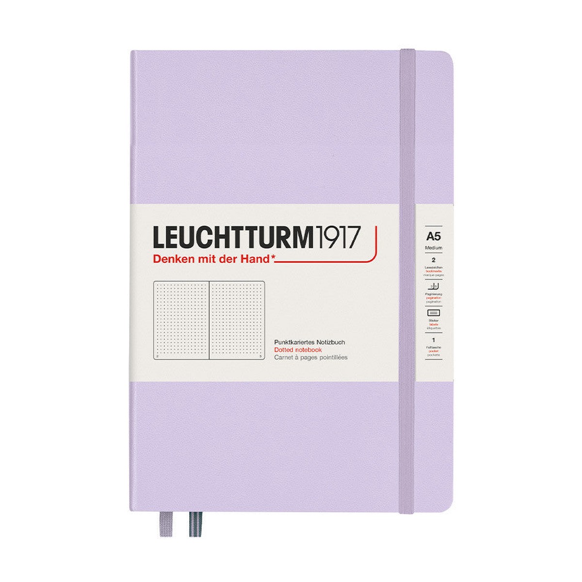 LEUCHTTURM1917 Hardcover Notebook Medium Lilac