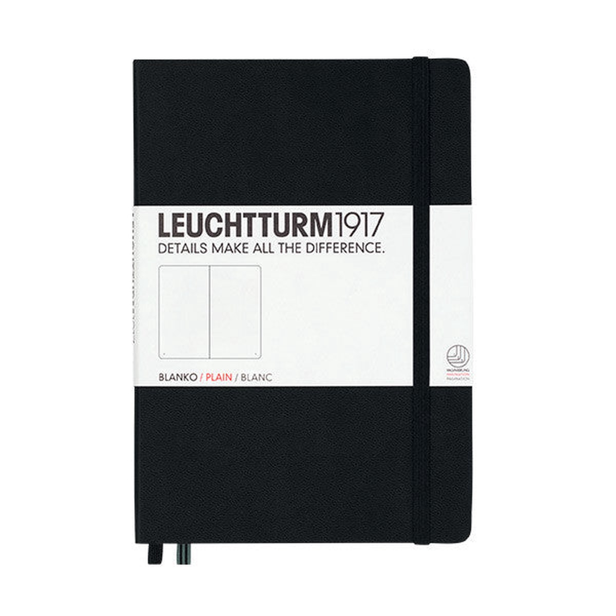 LEUCHTTURM1917 Hardcover Notebook Medium Black