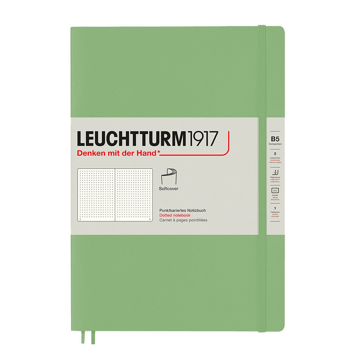 LEUCHTTURM1917 Softcover Notebook B5 Sage