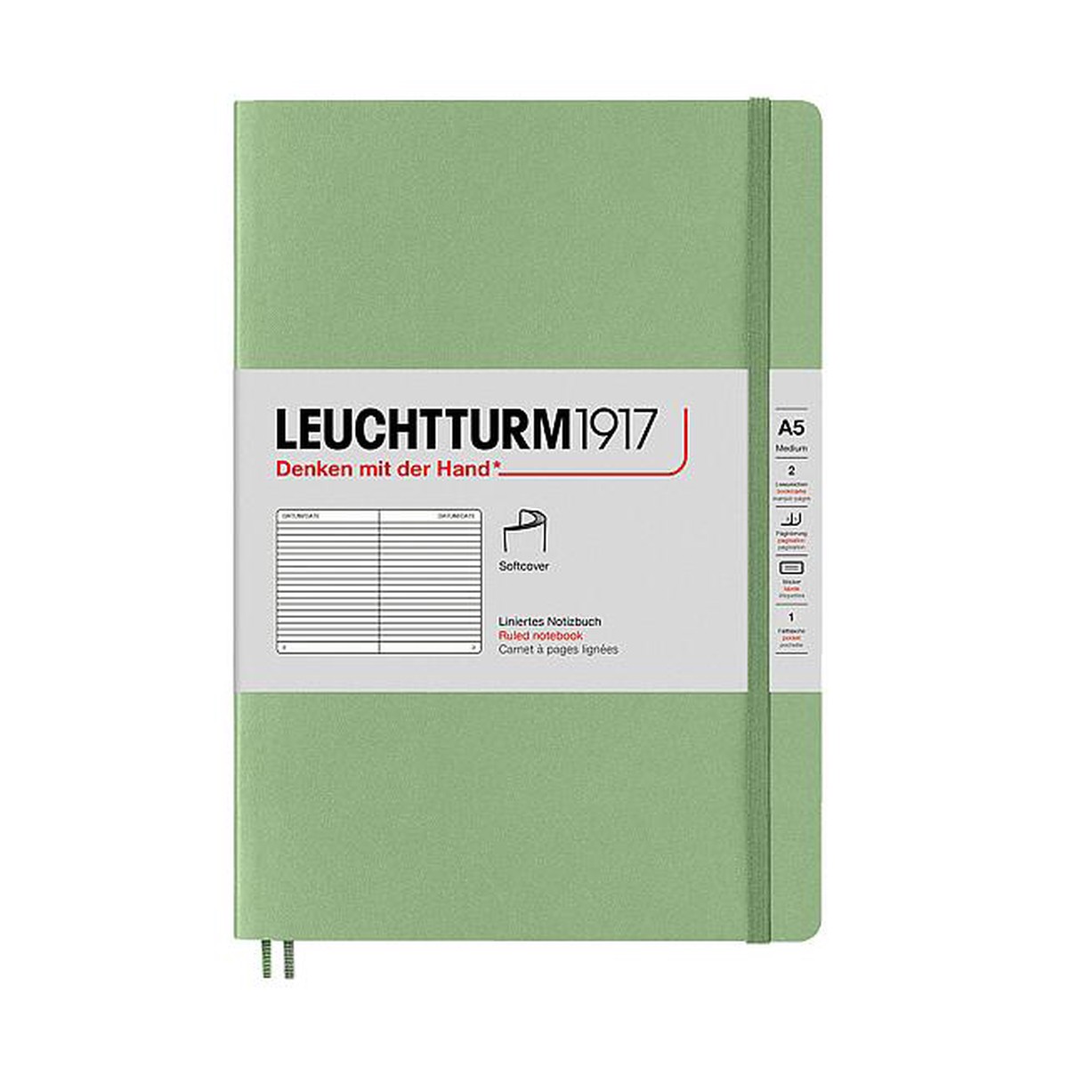 LEUCHTTURM1917 Softcover Notebook Medium Sage