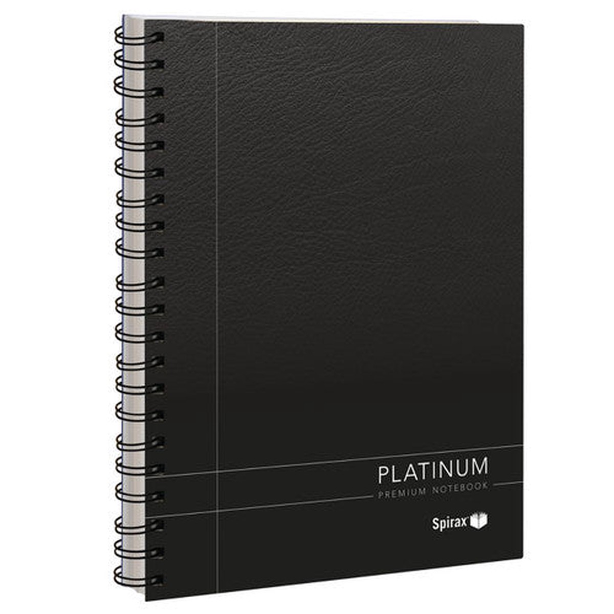 Spirax Platinum Premium Polypropylene Notebook A4 200 Pages Black