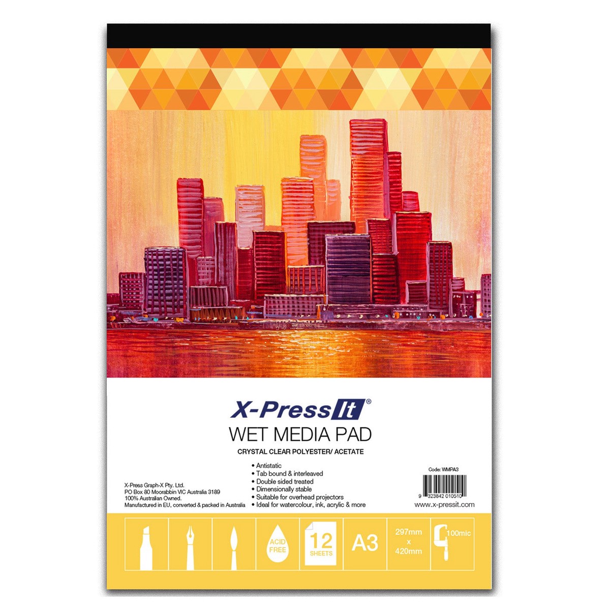 X-Press It Wet Media Pad A3