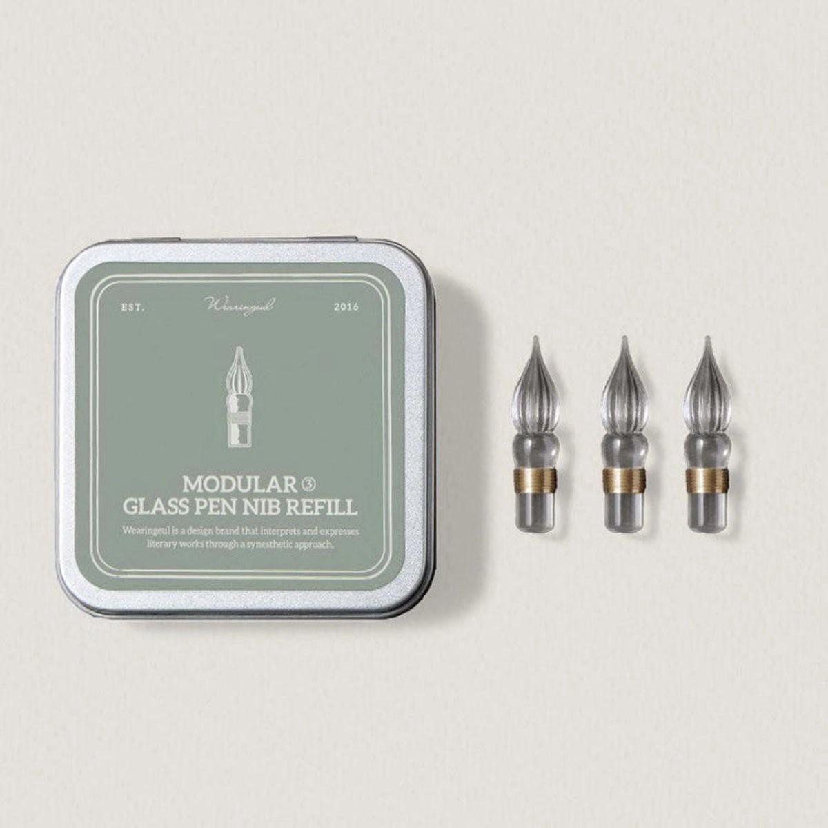 Wearingeul Modular Glass Pen Nib Refill Precision Replacement Tip