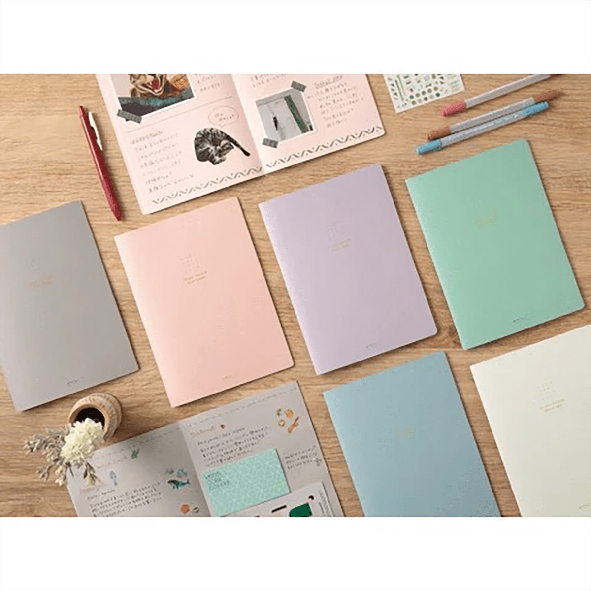 Midori Notebook – Soft Color – Dot Grid – A5