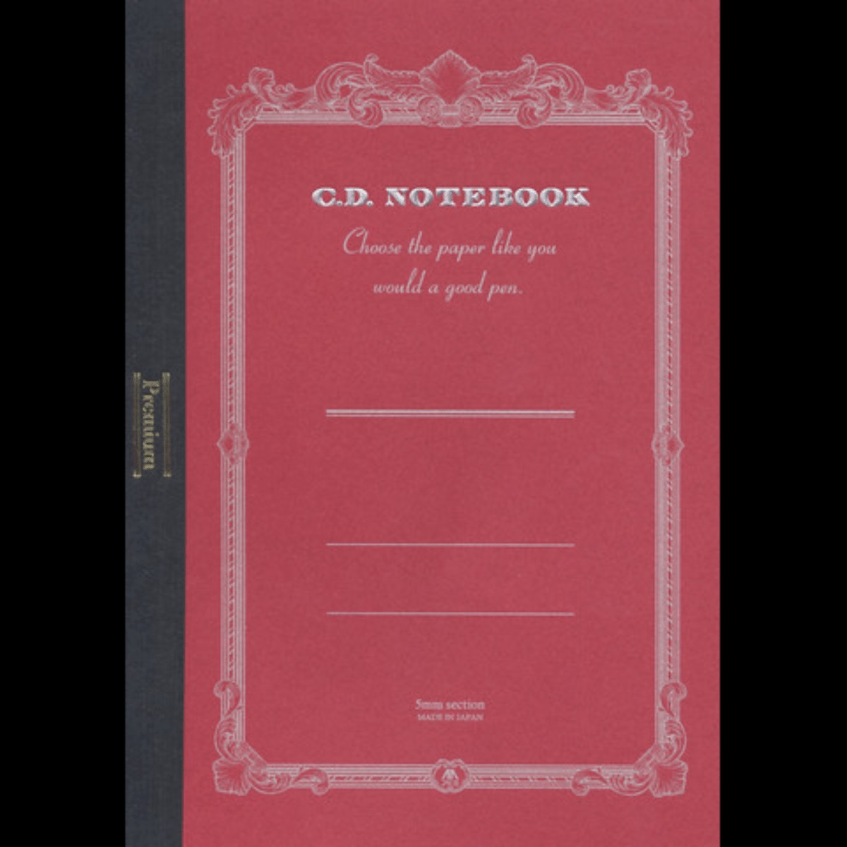 Apica Premium CD Notebook – Red – Grid – A5