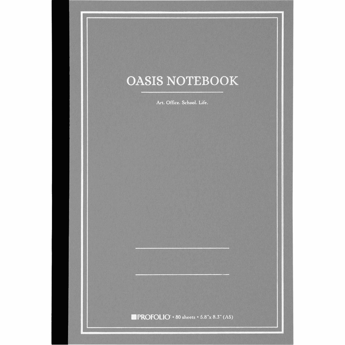 Oasis ProFolio Notebook – Gray – Medium – A5