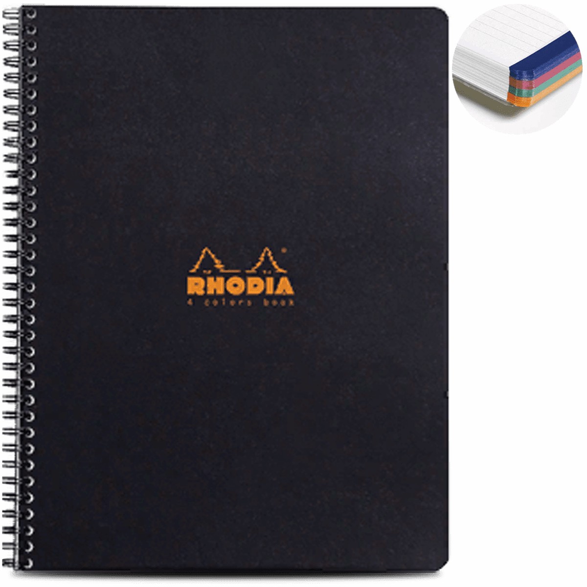 Rhodia 4 Color Notebook – Black