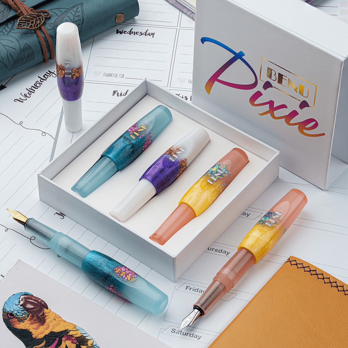 Benu Pixie Fountain Pen Set – Luminous Haze