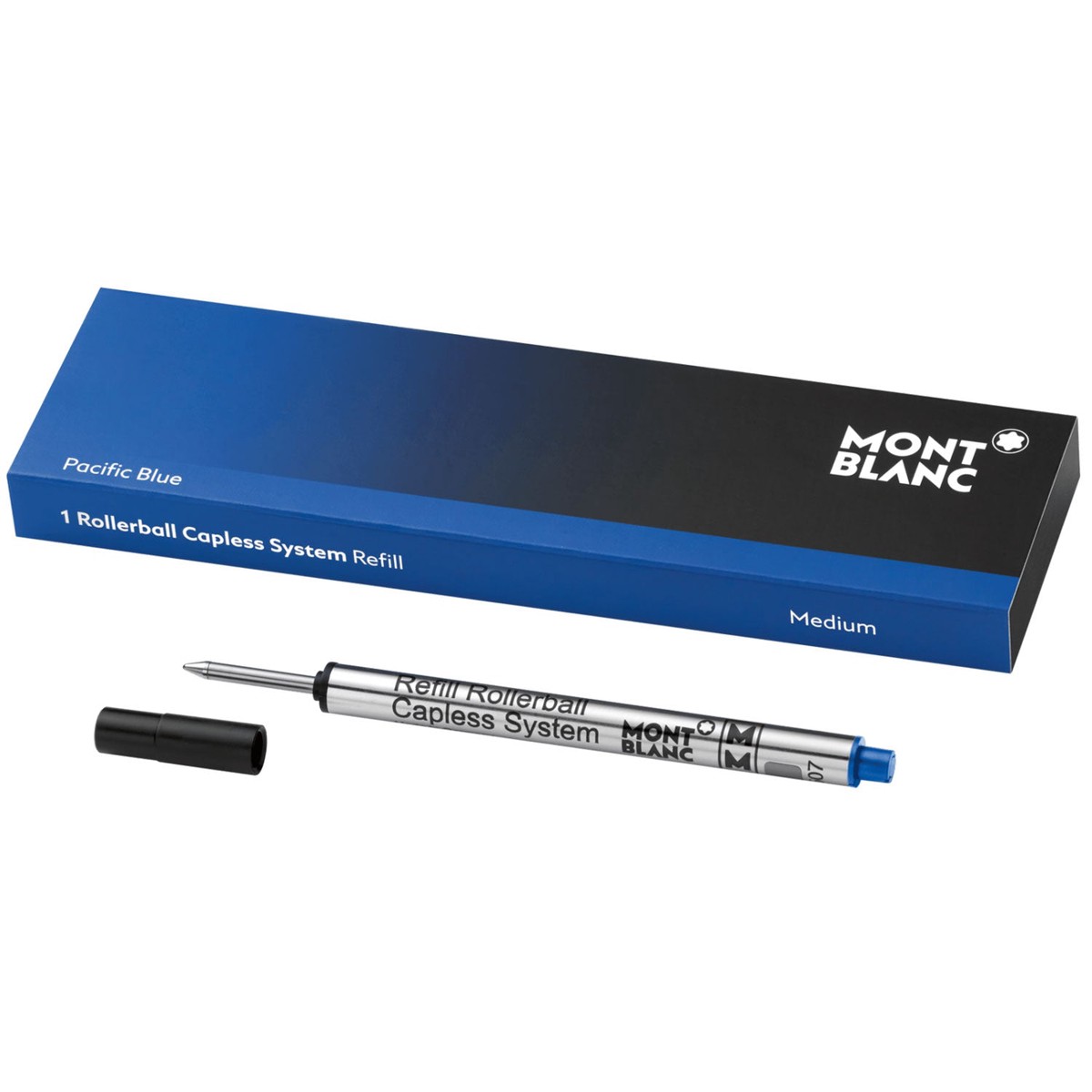 Montblanc Capless Rollerball Refill – Pacific Blue – Medium (1 Per Pack)