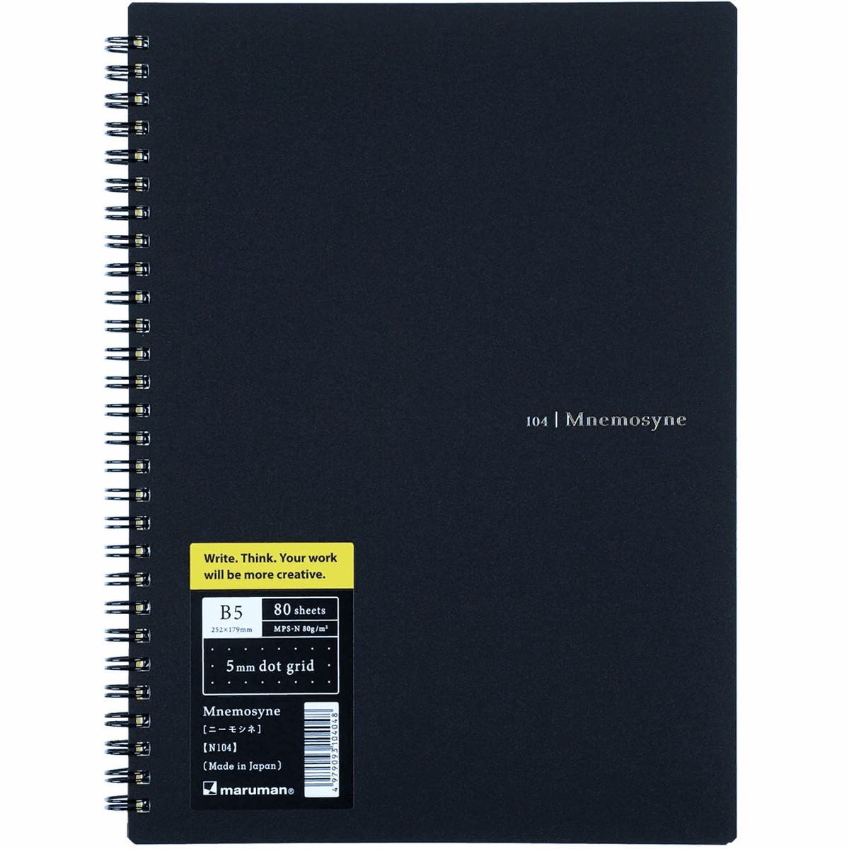 Maruman Mnemosyne Notebooks – Black – Dot – B5