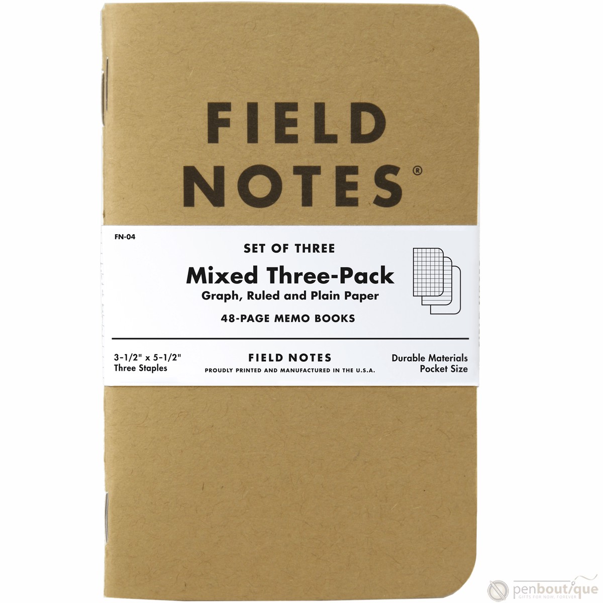 Field Notes Brand Original Mixed 3-pack 3″ 5″