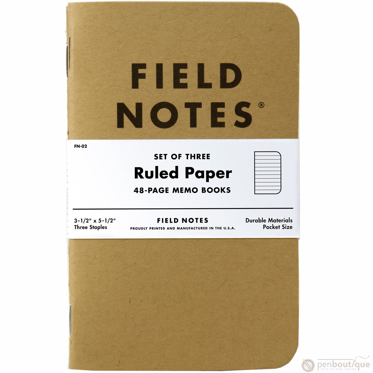 Field Notes Brand Original Ruled 3-pack 3″ 5″