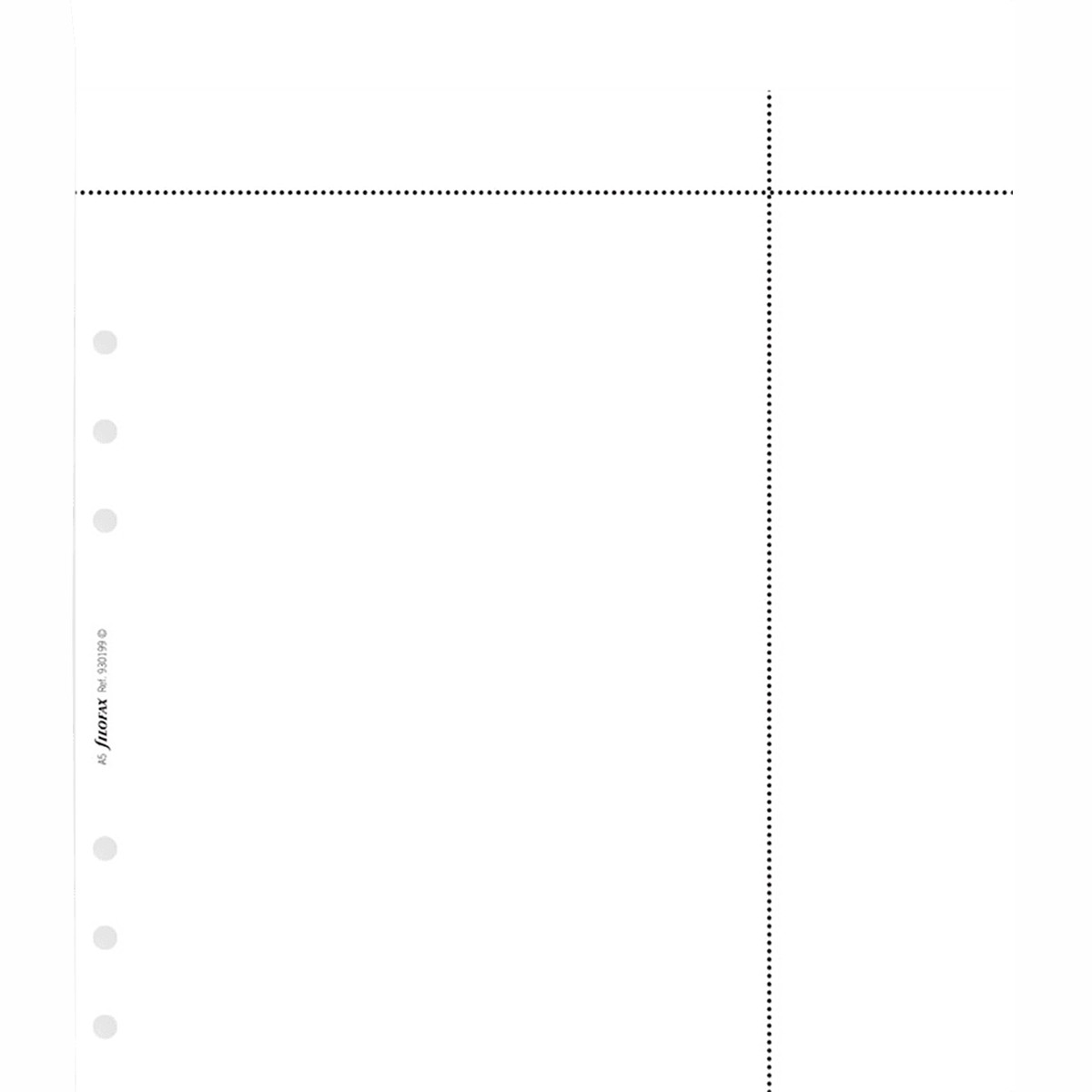 Filofax Personal White Computer Paper Refill