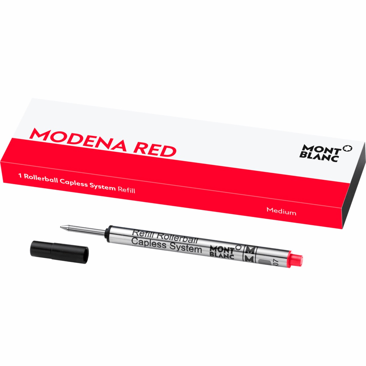 Montblanc Capless Rollerball Pen Refill – Modena Red – Medium (1 Per Pack)