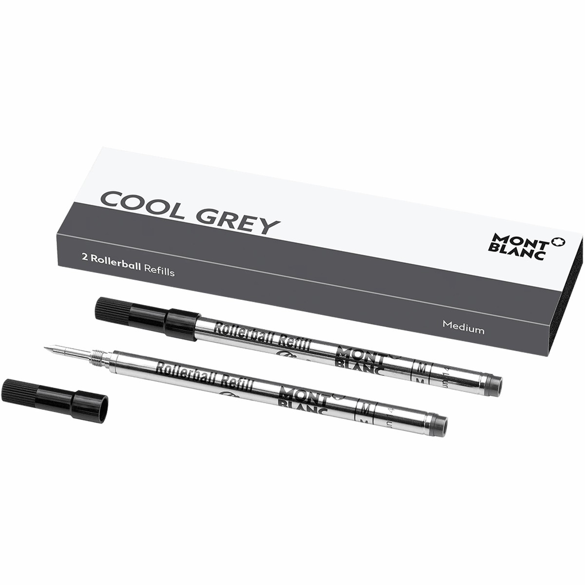 Montblanc Rollerball Refill – Cool Grey – Medium (2 Per Pack)