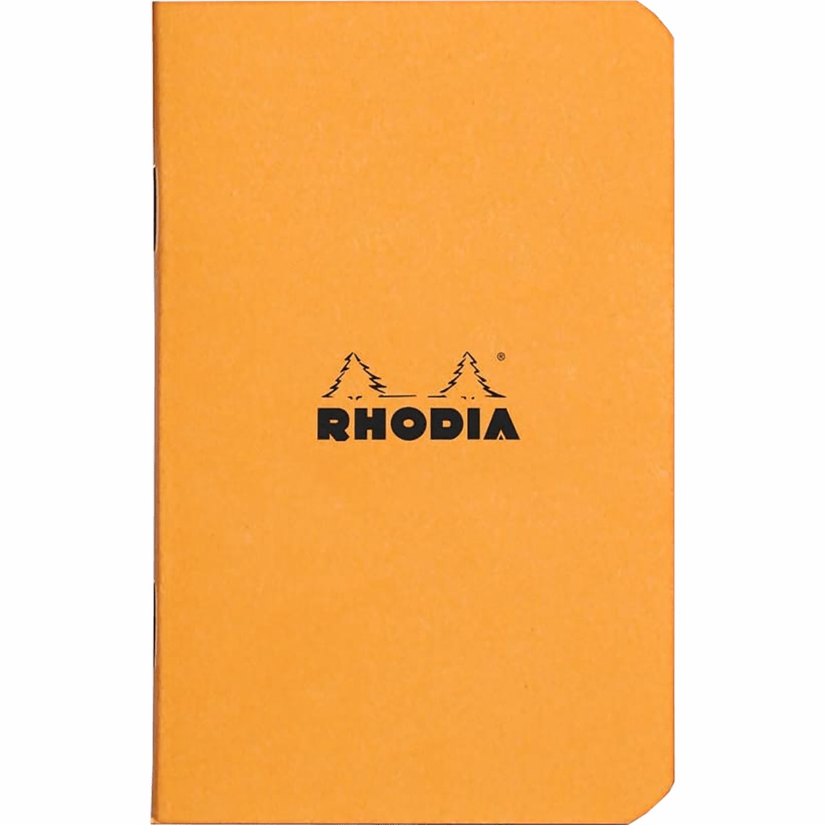 Rhodia Staplebound Notebook – Orange – Graph