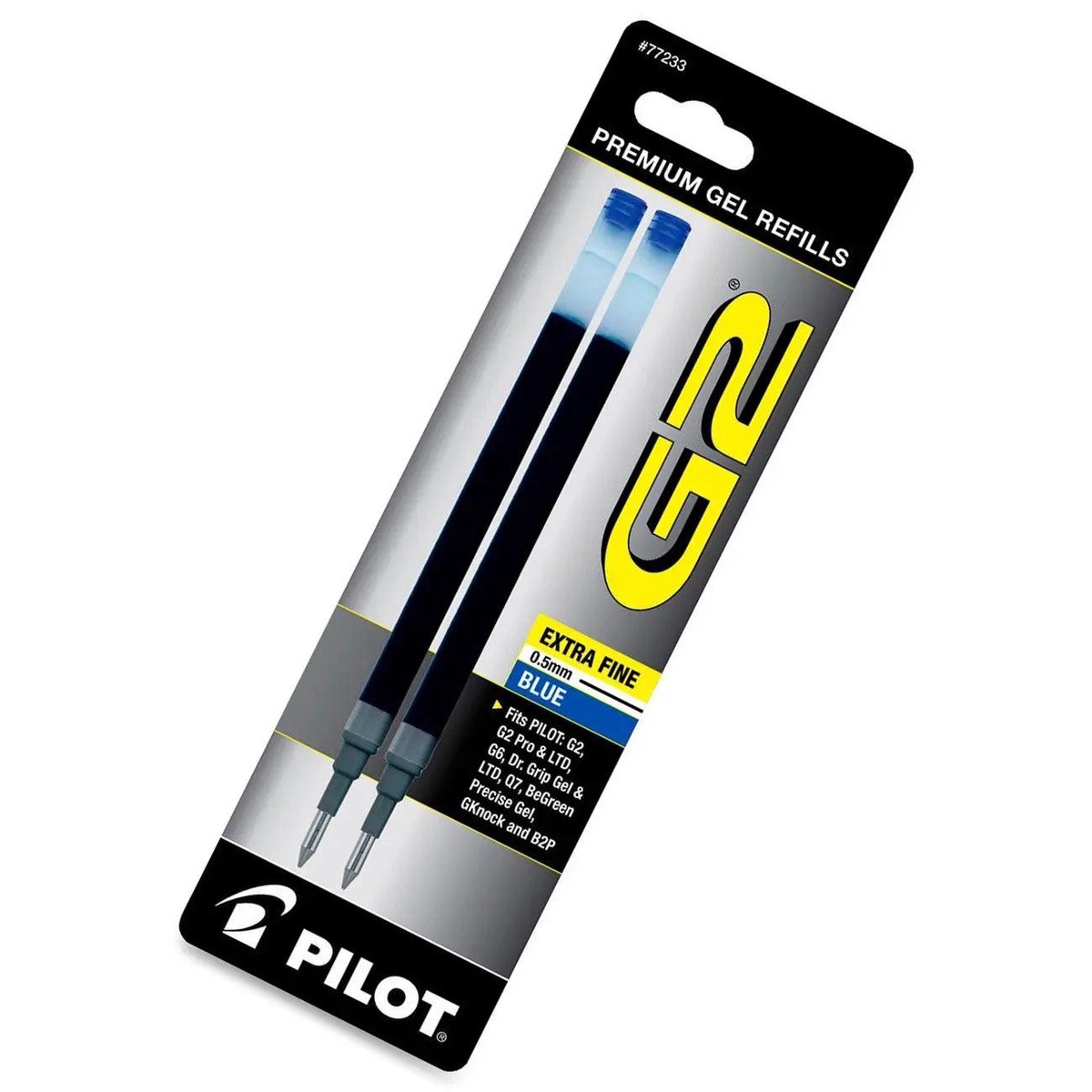 Pilot G2 0.5mm 2 pack Blue Refill