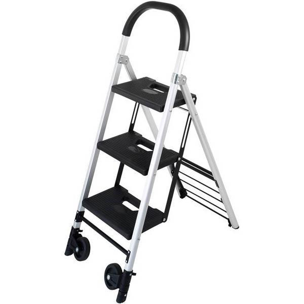 Durus Folding 3 Step Ladder And Cart
