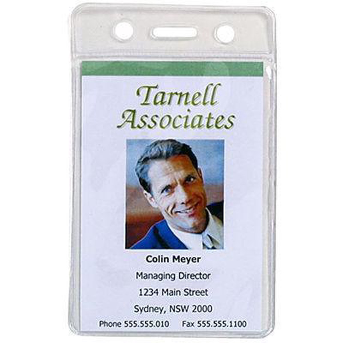 Rexel Id Pouch Soft Portrait Clear Pack 10