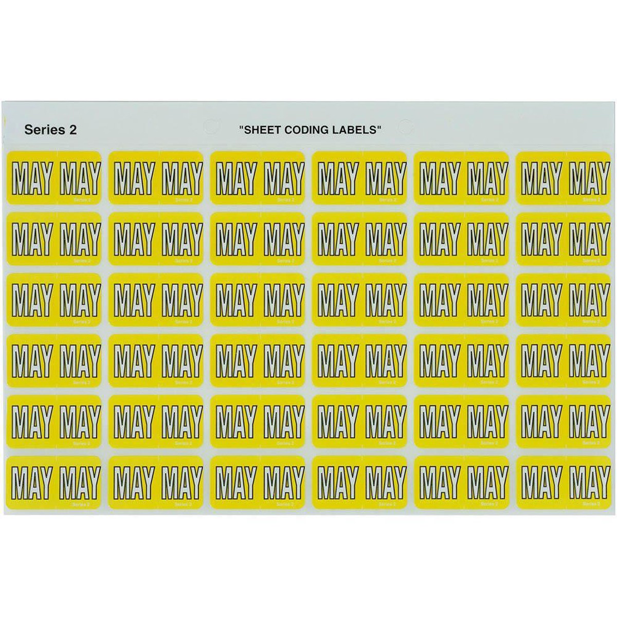 Avery 43405 Label Side Tab May Colour Code 23 X 38Mm Yellow Pack 180