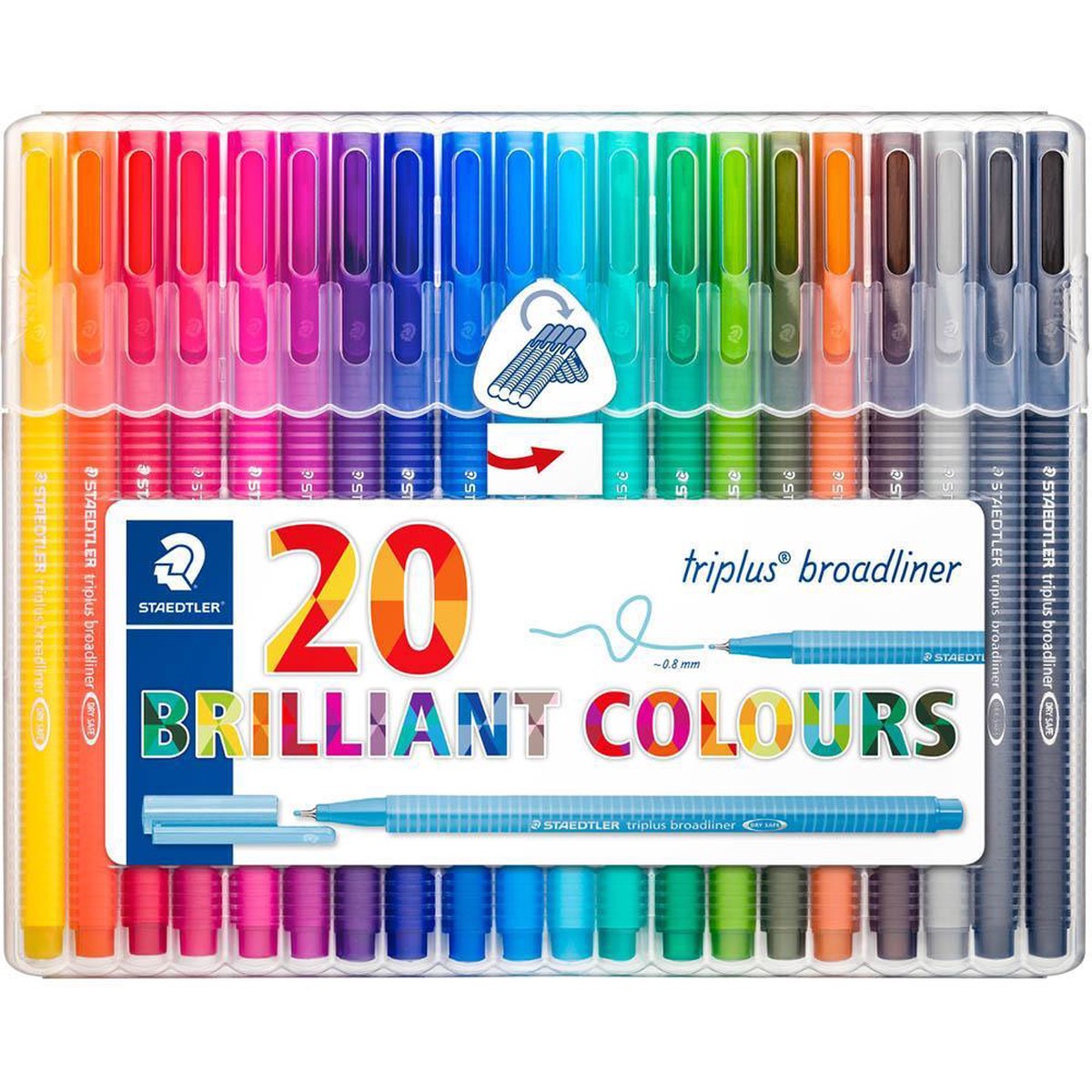 Staedtler Triplus Broadliner Pack 20