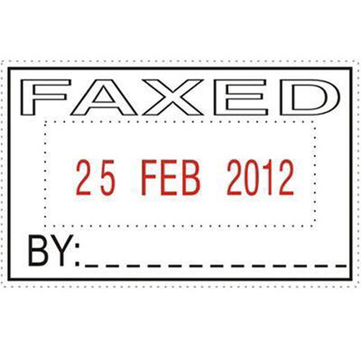 Deskmate Self-Inking Dater Faxed