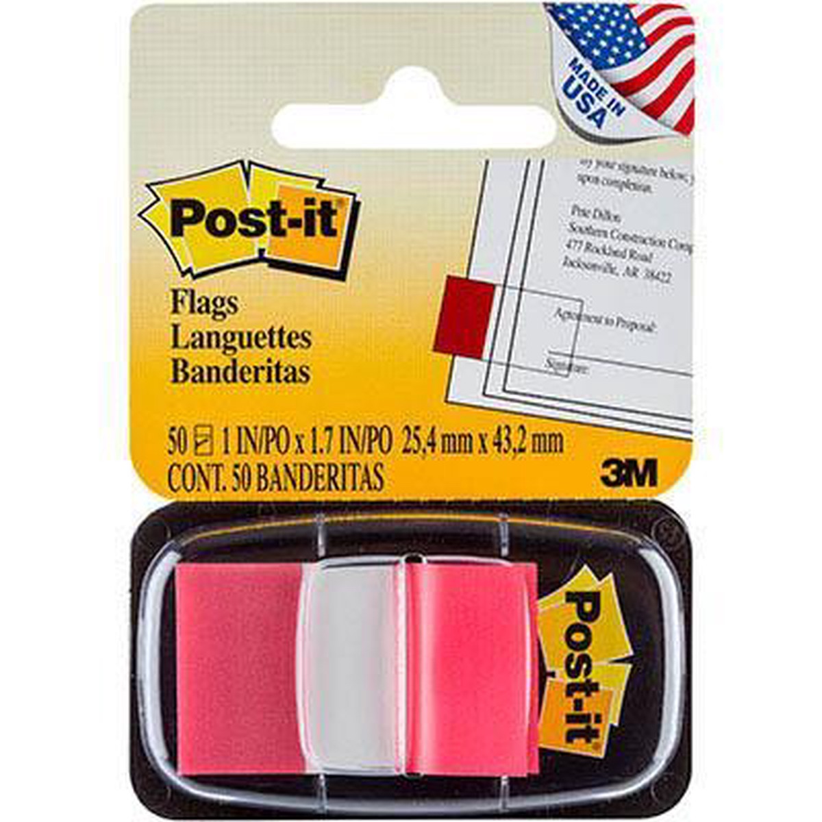 Post-It 680-1-24Cp Flags Red Cabinet Pack 24