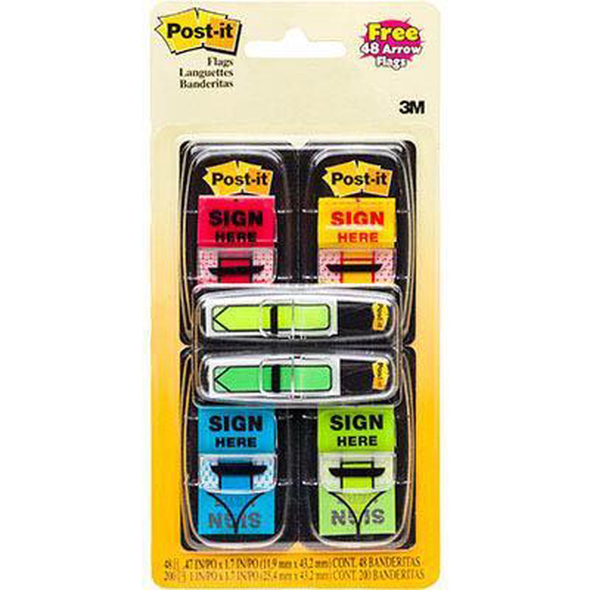 Post-It 680-Sh4Va Sign Here Flags With Bonus Flags Value Pack
