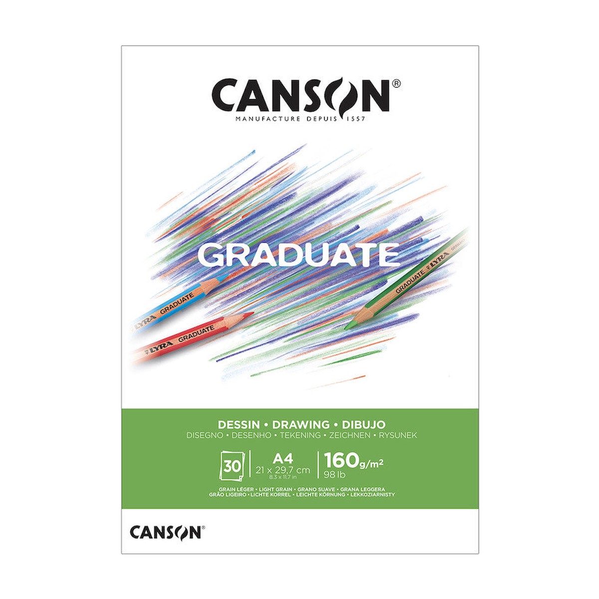 Canson Graduate White Drawing Pad A4