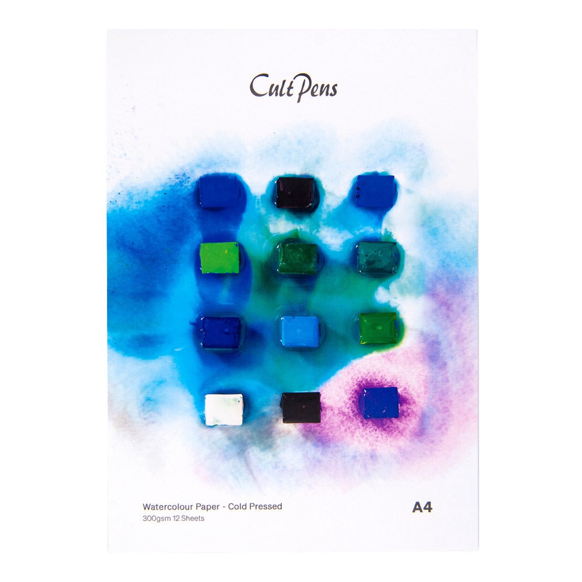 Cold Pressed Watercolour Pad A4 300gsm 12 Sheets