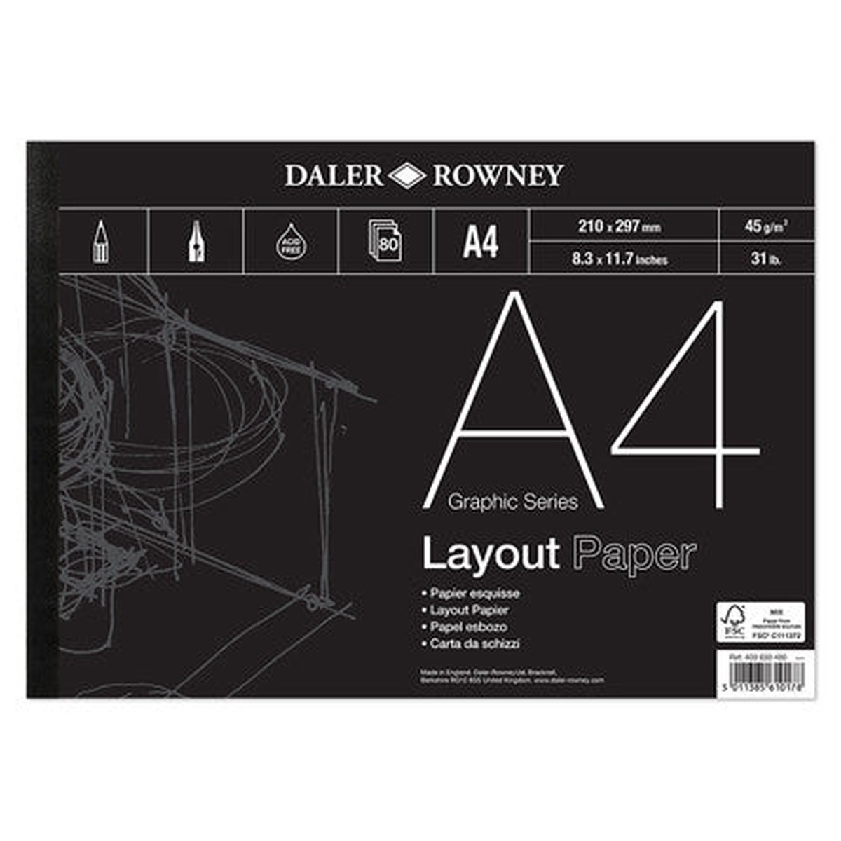 Daler-Rowney Graphic Series Layout Pad A4