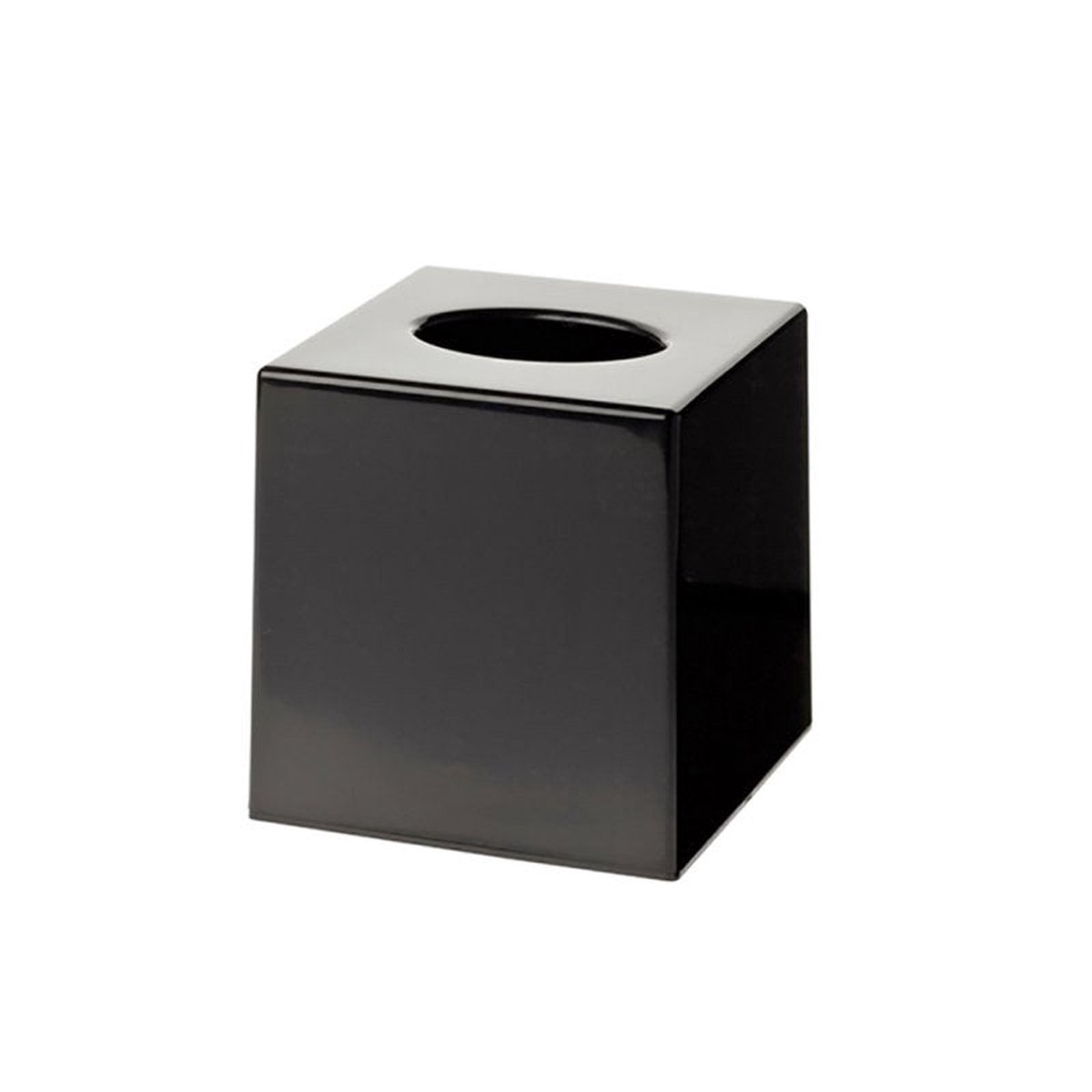 Compass Cube Tissue Box Matte Black