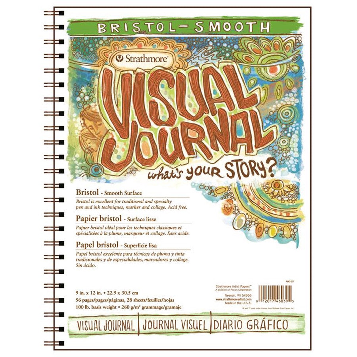 Strathmore Bristol Smooth Visual Journal 9×12