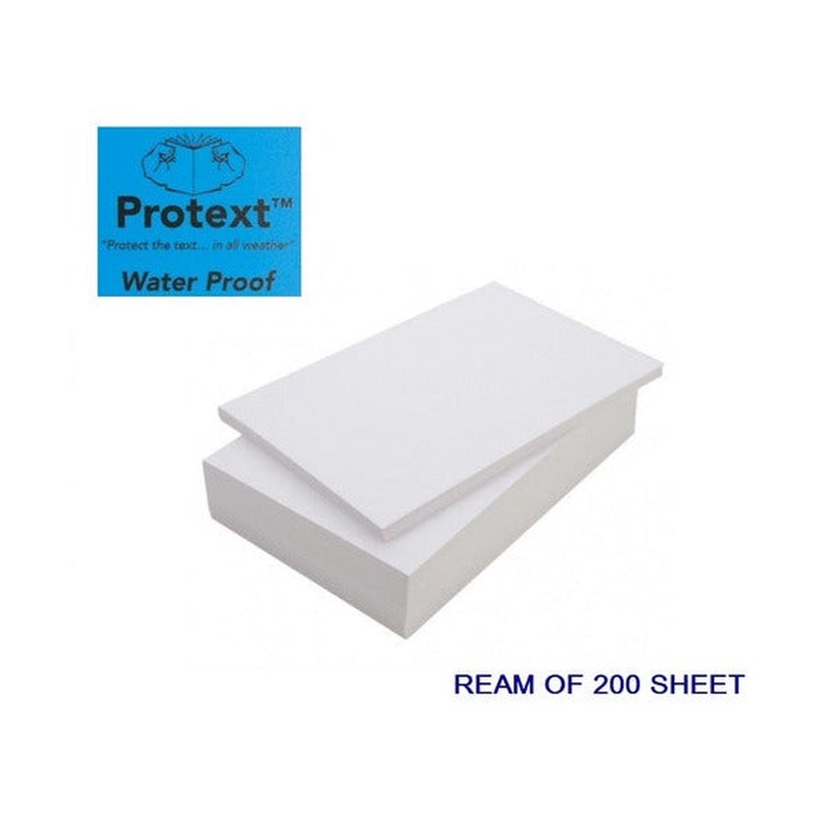 Protext Waterproof Paper A4 200 Sheet Ream for Copier and Printer