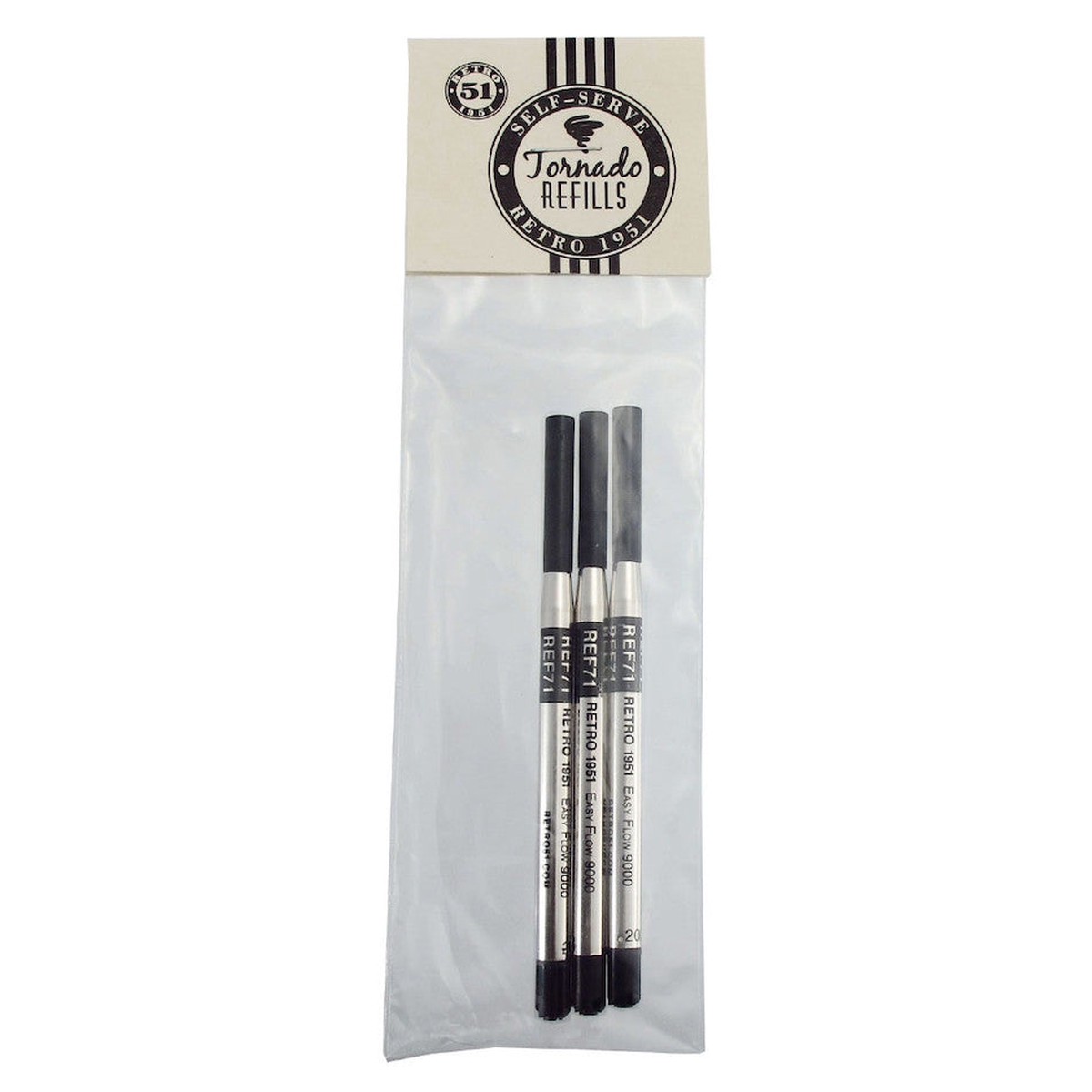 Retro 51 Easyflow 9000 Ballpoint Conversion Refill 3 Pack