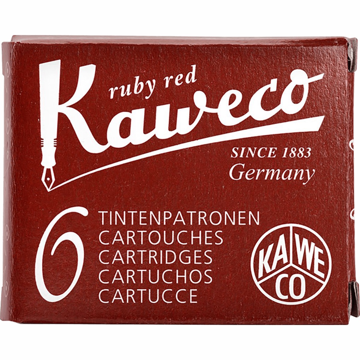 Kaweco Ink Cartridges – 6 pieces – Ruby Red
