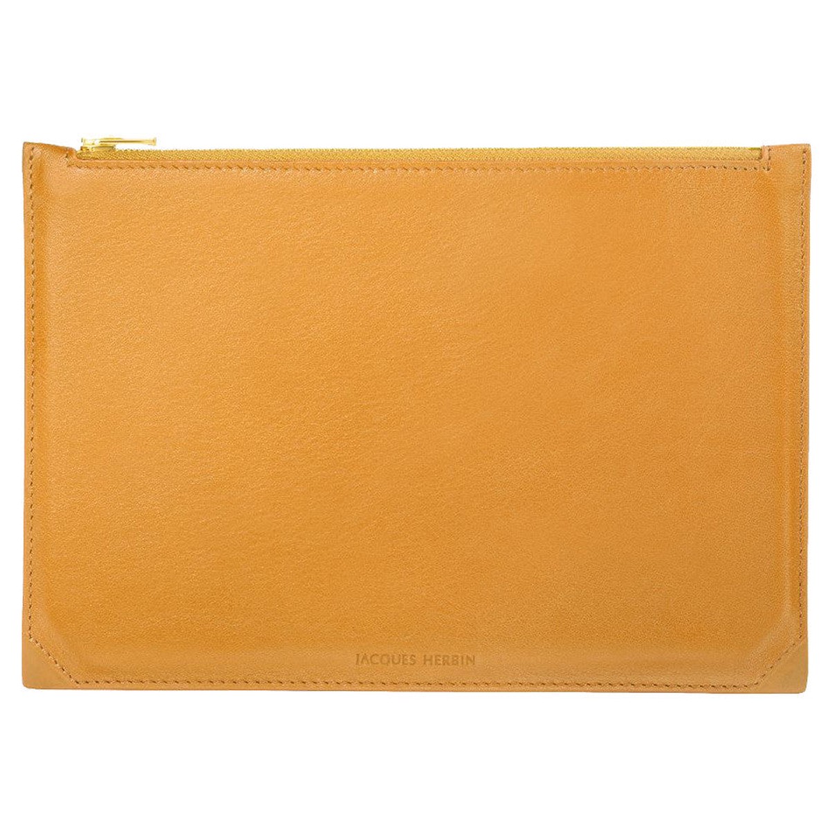 Jacques Herbin Leather Case Large Amber