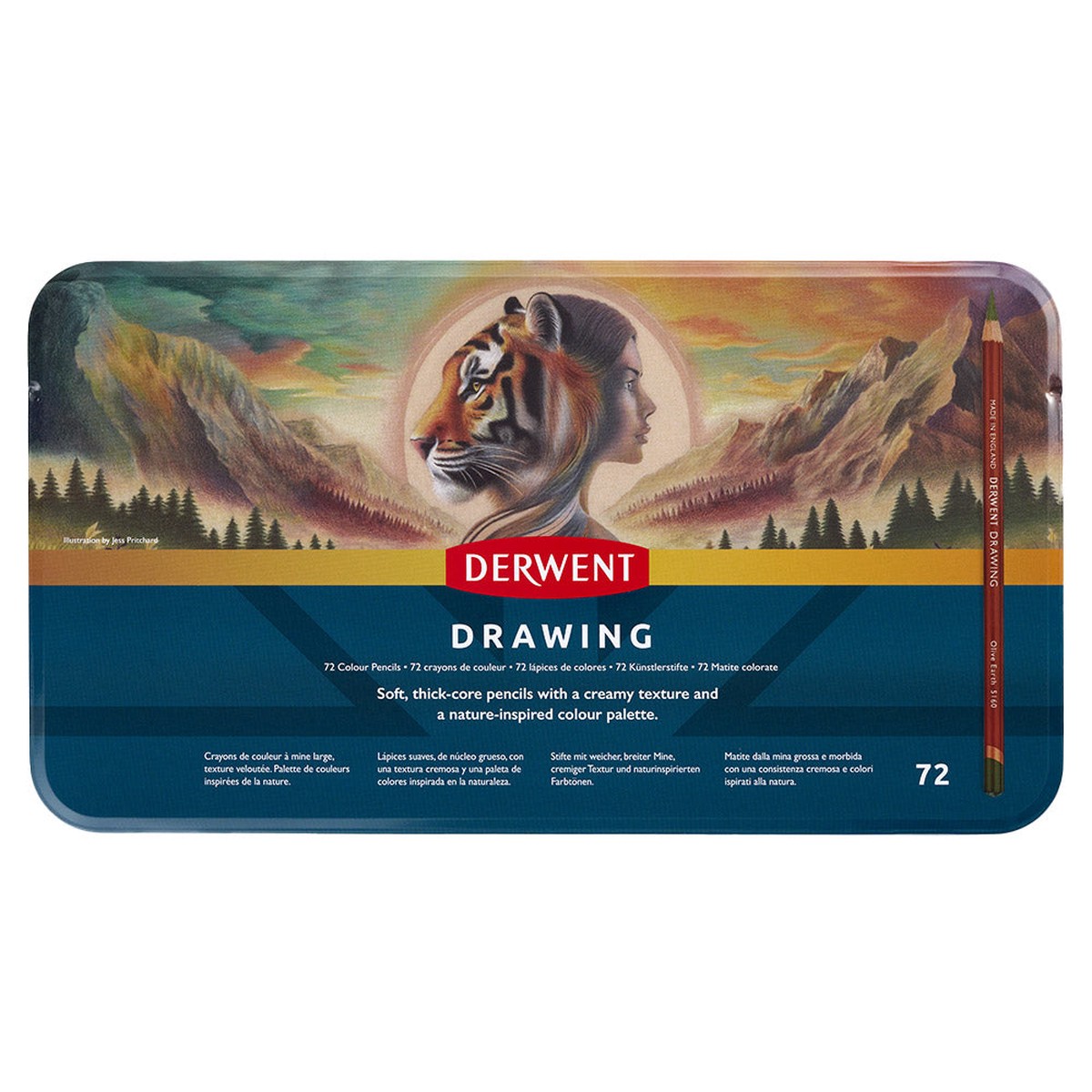 Derwent Drawing Pencils Tin 72