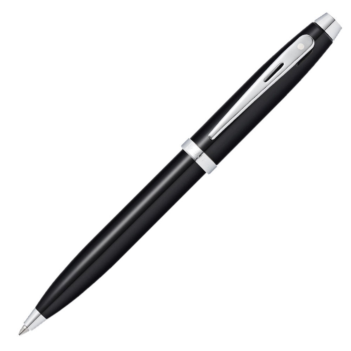 Sheaffer 100 Ballpoint Pen Black Lacquer with Chrome Trim