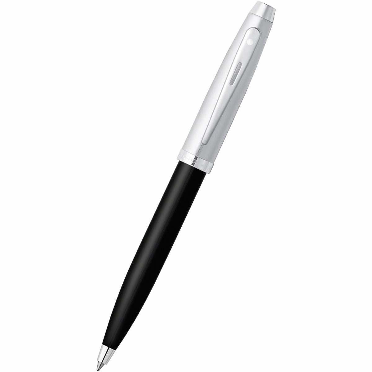 Sheaffer 100 Ballpoint Pen – Black – Chrome Trim