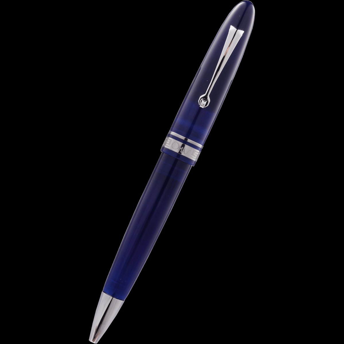 Omas Ogiva Ballpoint Pen – Blu – Silver Trim