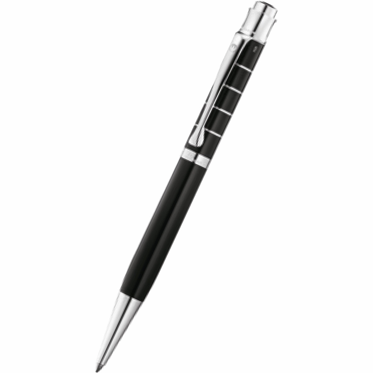 Waldmann Tango Ballpoint Pen – Black – Ring Pattern