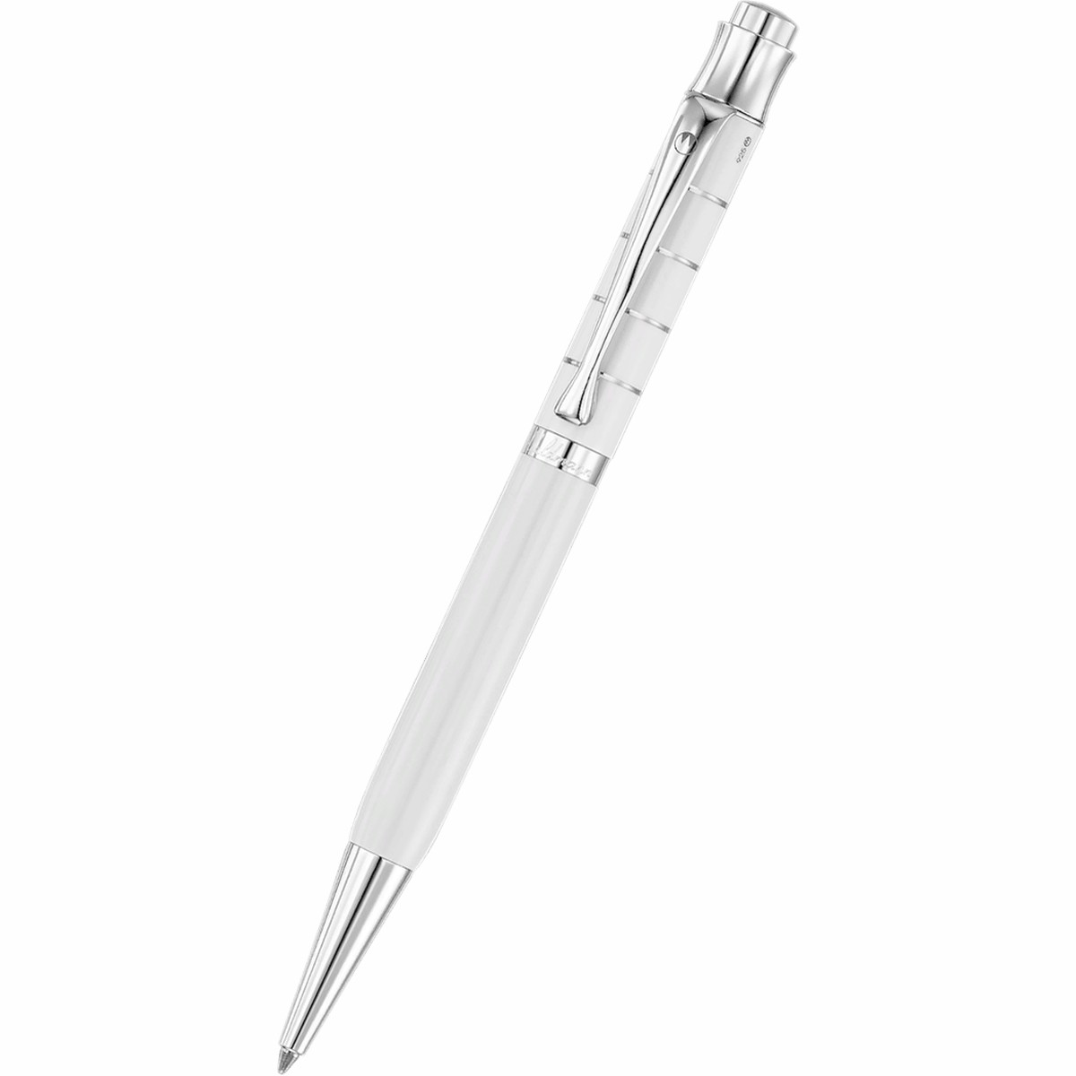 Waldmann Tango Ballpoint Pen – White – Ring Pattern