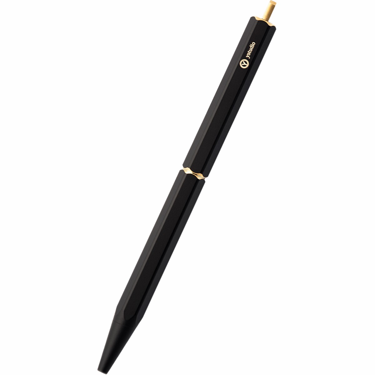 YStudio Brassing Portable Ballpoint Pen – Black