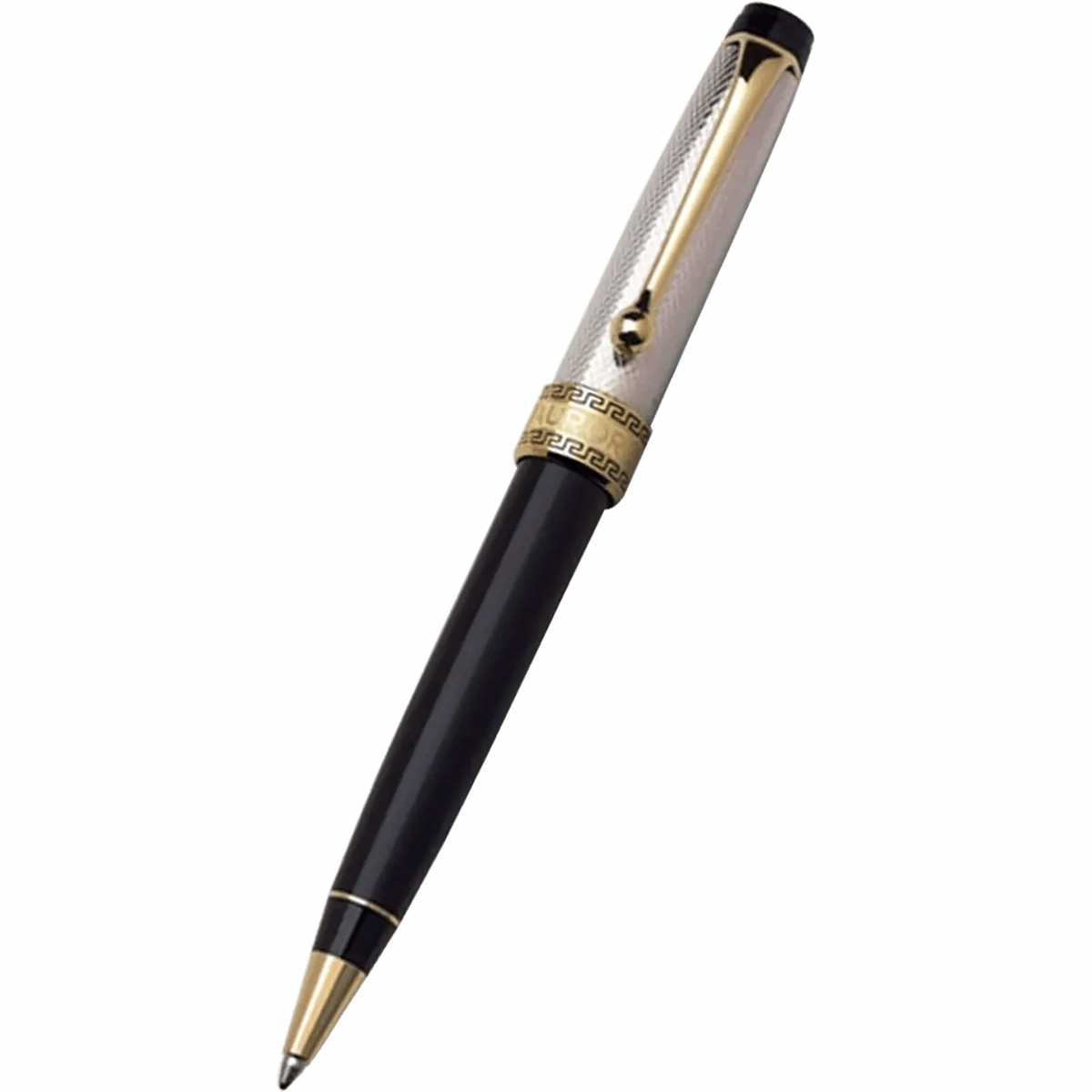 Aurora Optima Ballpoint Pen – Solid Silver