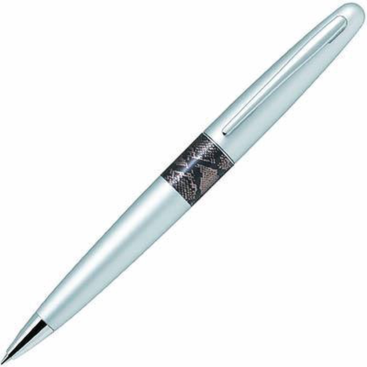 Pilot Mr2 Ballpoint Pen Silver Python Motif 1.0Mm Black