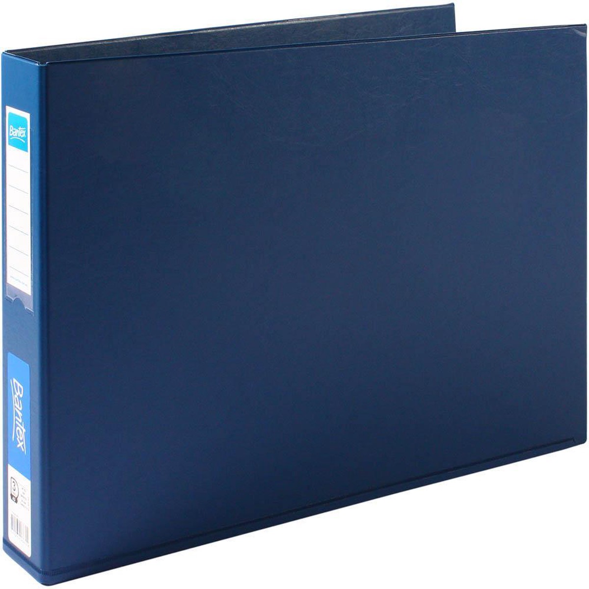 Bantex Pp Ring Binder Landscape 3D 38Mm A3 Blue
