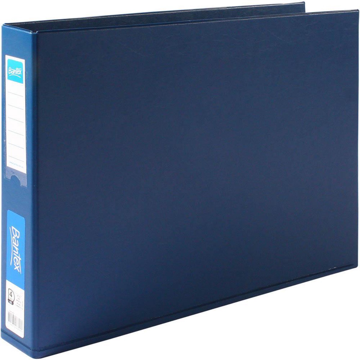 Bantex Pp Ring Binder Landscape 4D 38Mm A3 Blue